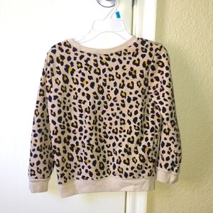 Little Girls Leopard Sweatshirt